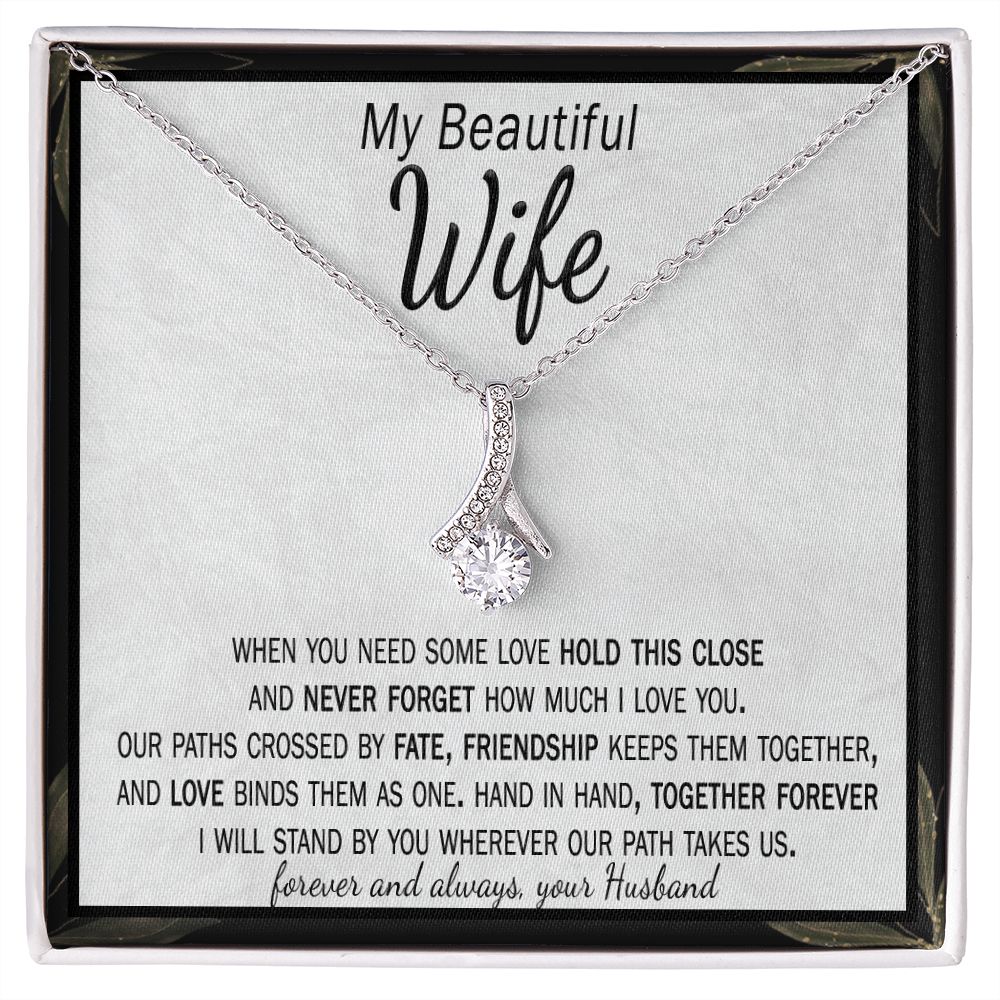 when you need love card and necklace anniversary gift for wife from husband