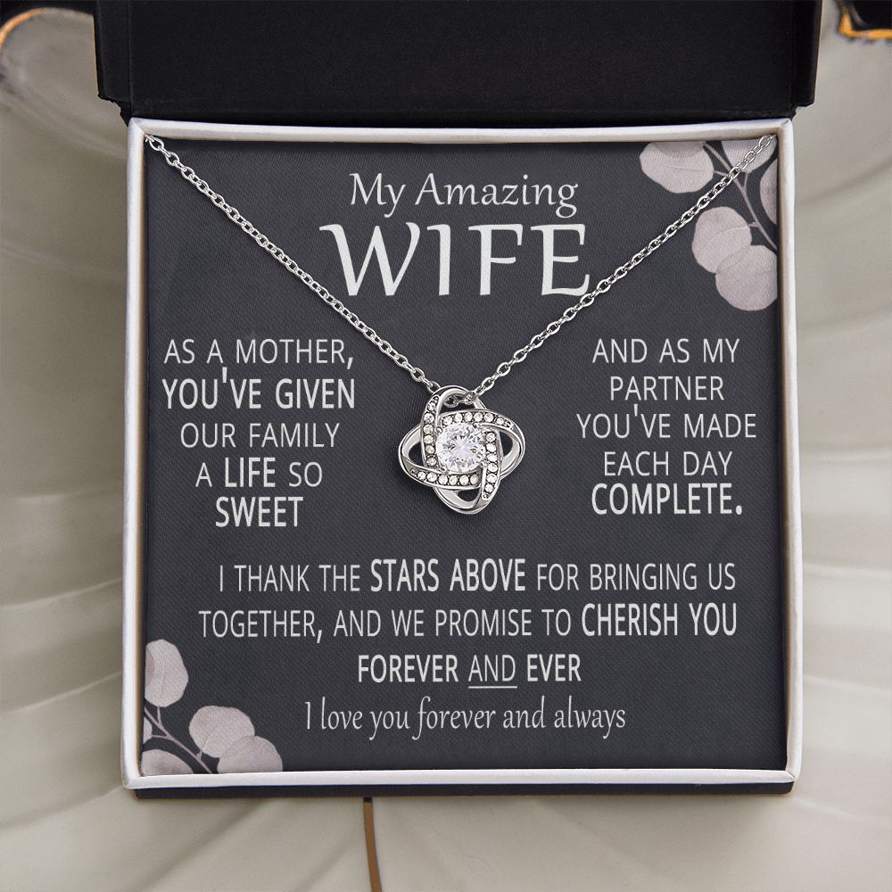 A Life So Sweet Gift for Wife Necklace and Card
