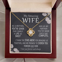 A Life So Sweet Gift for Wife Necklace and Card