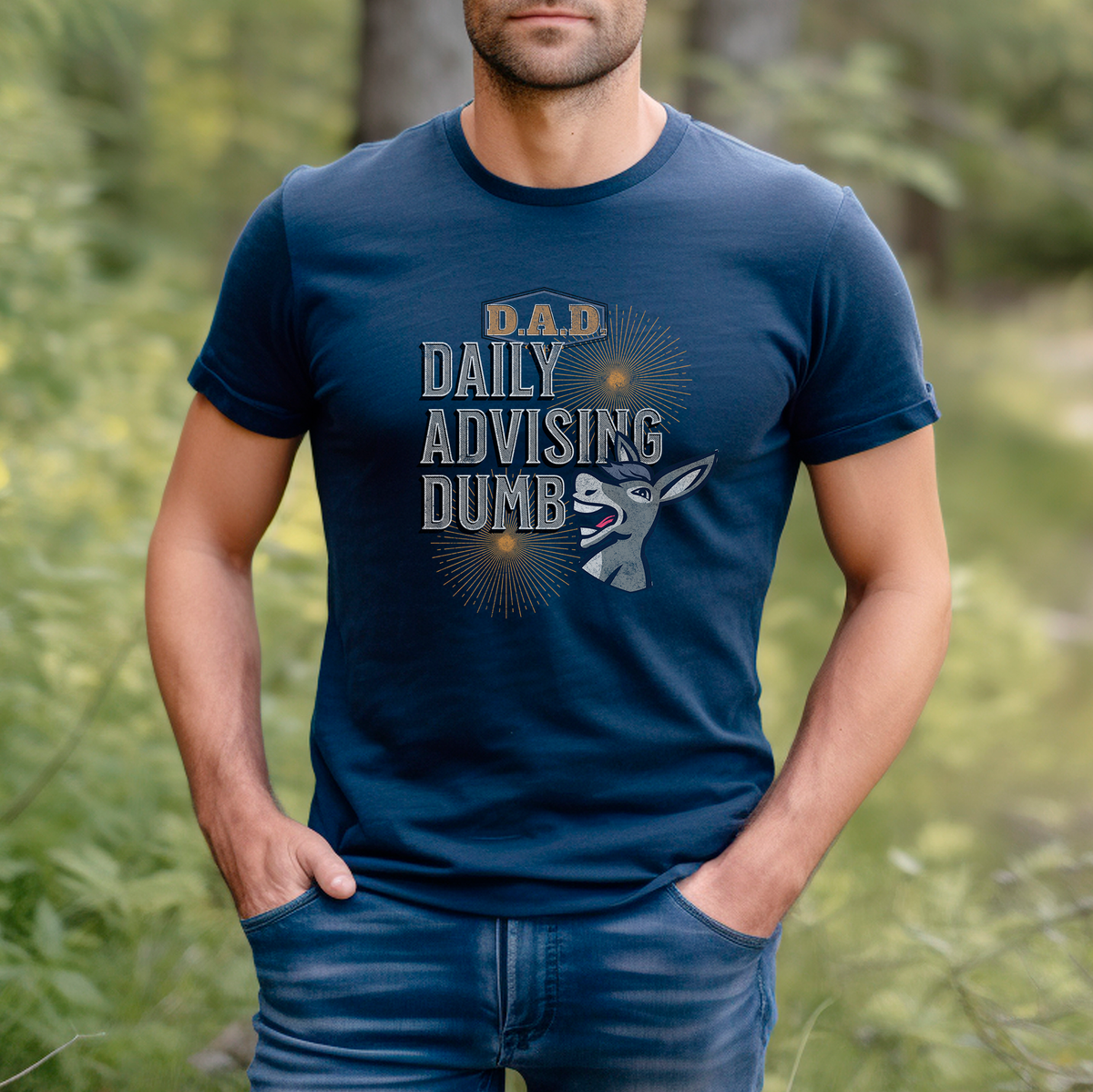 Dad T Shirt Daily Advising Dumb Old Time