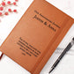 Personalized Anniversary Leather Journal Page By Page Wife Gift