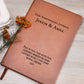 Personalized Anniversary Leather Journal Page By Page Wife Gift