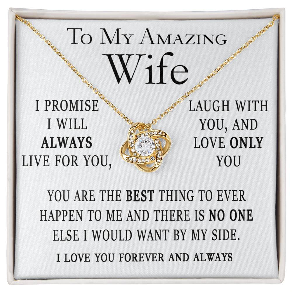 Love Only You Wife Card And Necklace Gift Set