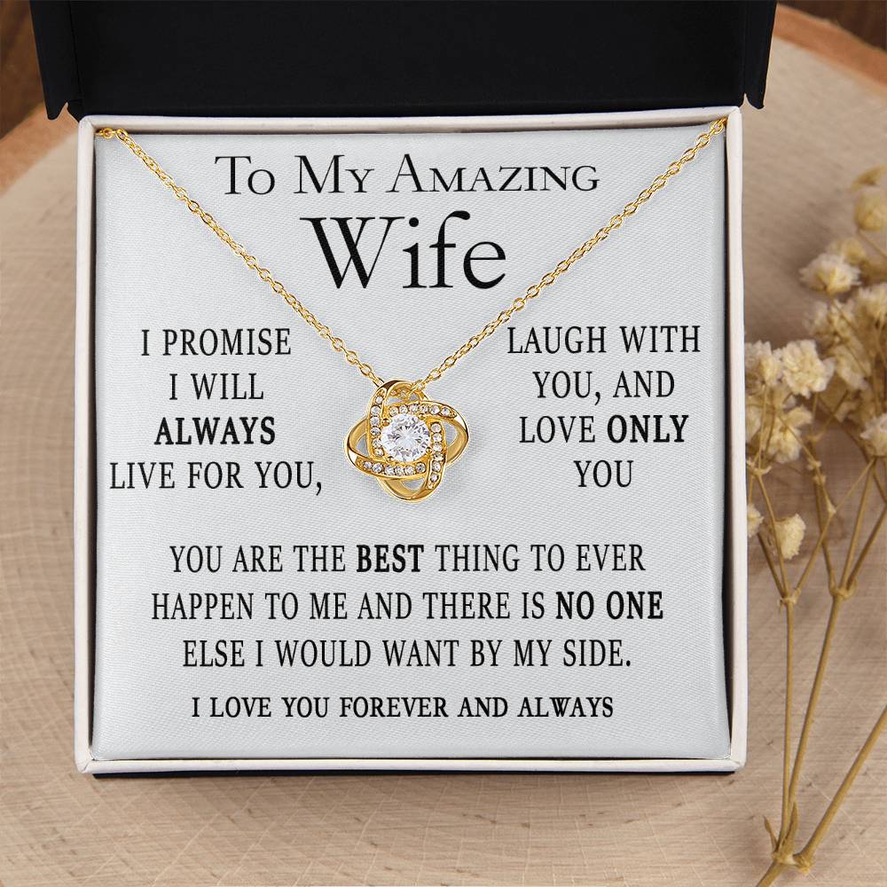 Love Only You Wife Card And Necklace Gift Set