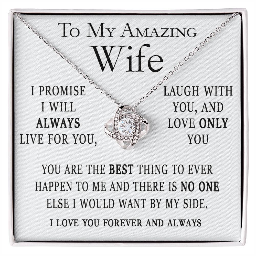 Love Only You Wife Card And Necklace Gift Set