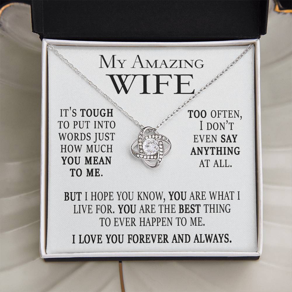 You Are The Best Thing Wife Gift Card And Necklace