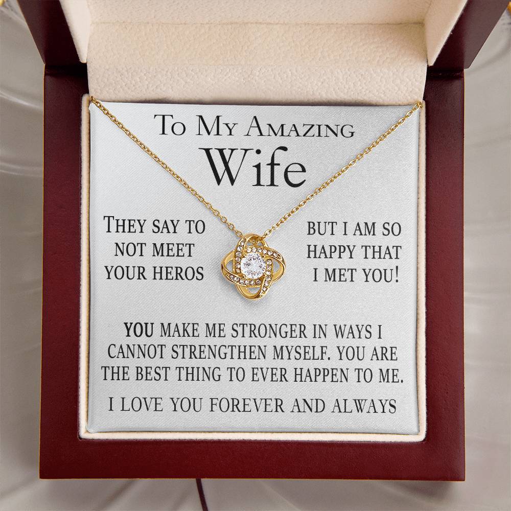 You Make Me Stronger Wife Card And Necklace Gift Set