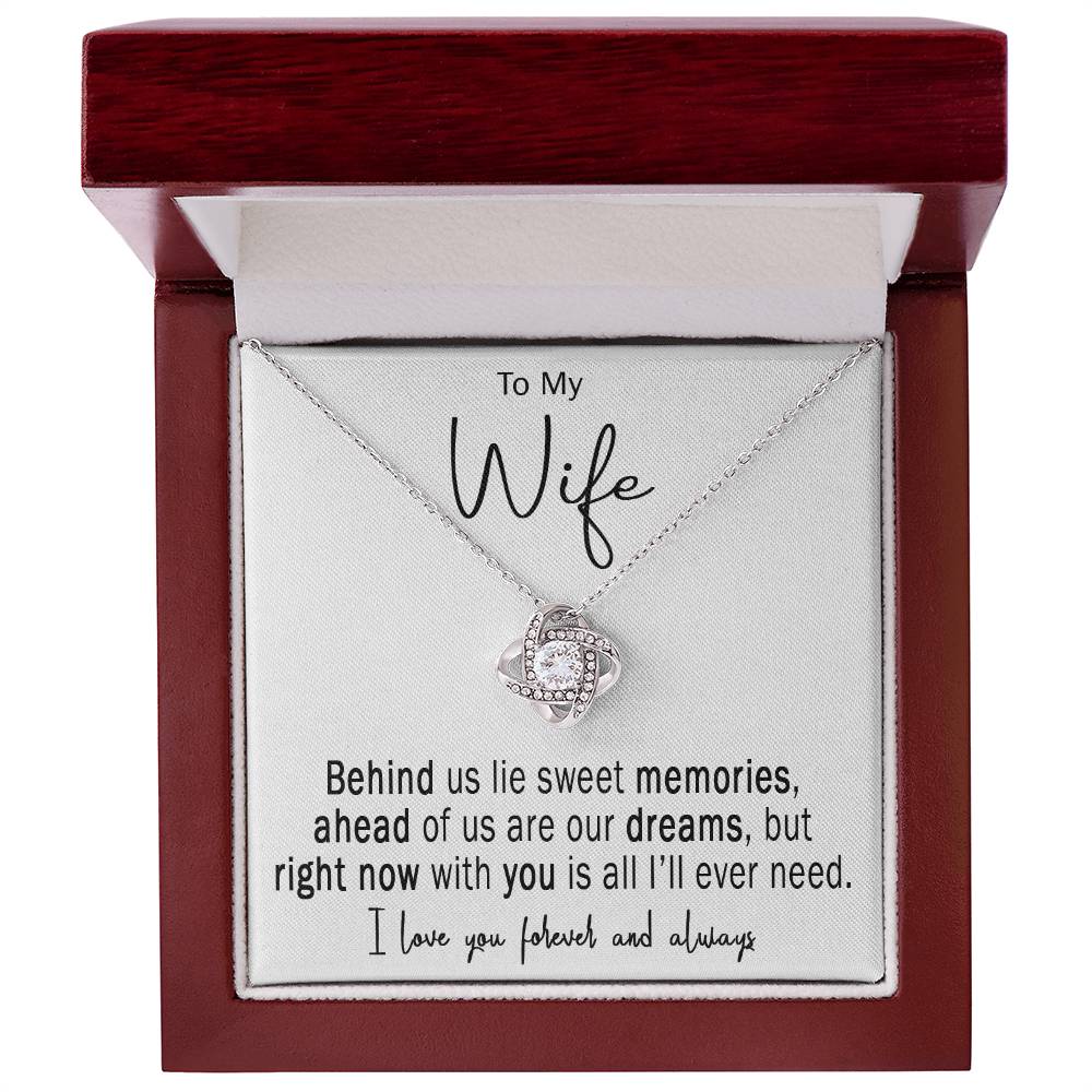 All I'll Ever Need Right Now Wife Necklace And Card Gift Set