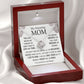 Joy and Tears Gift for Mom Card and Necklace Box Set