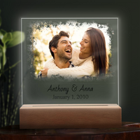 Load image into Gallery viewer, Custom Picture Wedding Date Night Light Sign | Gift For Wife
