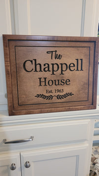 Load image into Gallery viewer, Personalized Family Last Name Sign Custom Gift For Anniversary | Christmas| Wedding
