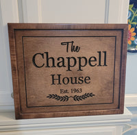 Load image into Gallery viewer, Personalized Family Last Name Sign Custom Gift For Anniversary | Christmas| Wedding
