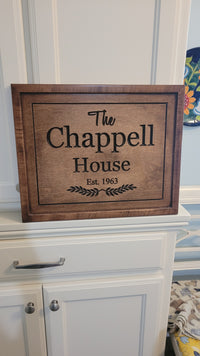 Load image into Gallery viewer, Personalized Family Last Name Sign Custom Gift For Anniversary | Christmas| Wedding
