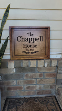 Load image into Gallery viewer, Personalized Family Last Name Sign Custom Gift For Anniversary | Christmas| Wedding
