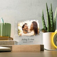 Load image into Gallery viewer, Custom Picture Wedding Date Night Light Sign | Gift For Wife
