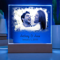 Load image into Gallery viewer, Custom Picture Wedding Date Night Light Sign | Gift For Wife
