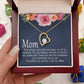 Best Birthday day gift for mom Necklace Card to mom from daughter son