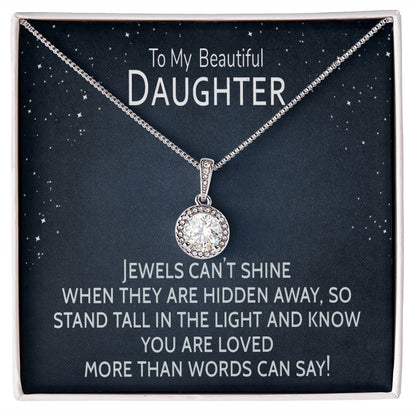 Stand Tall & Shine Beautiful Daughter Card & Necklace