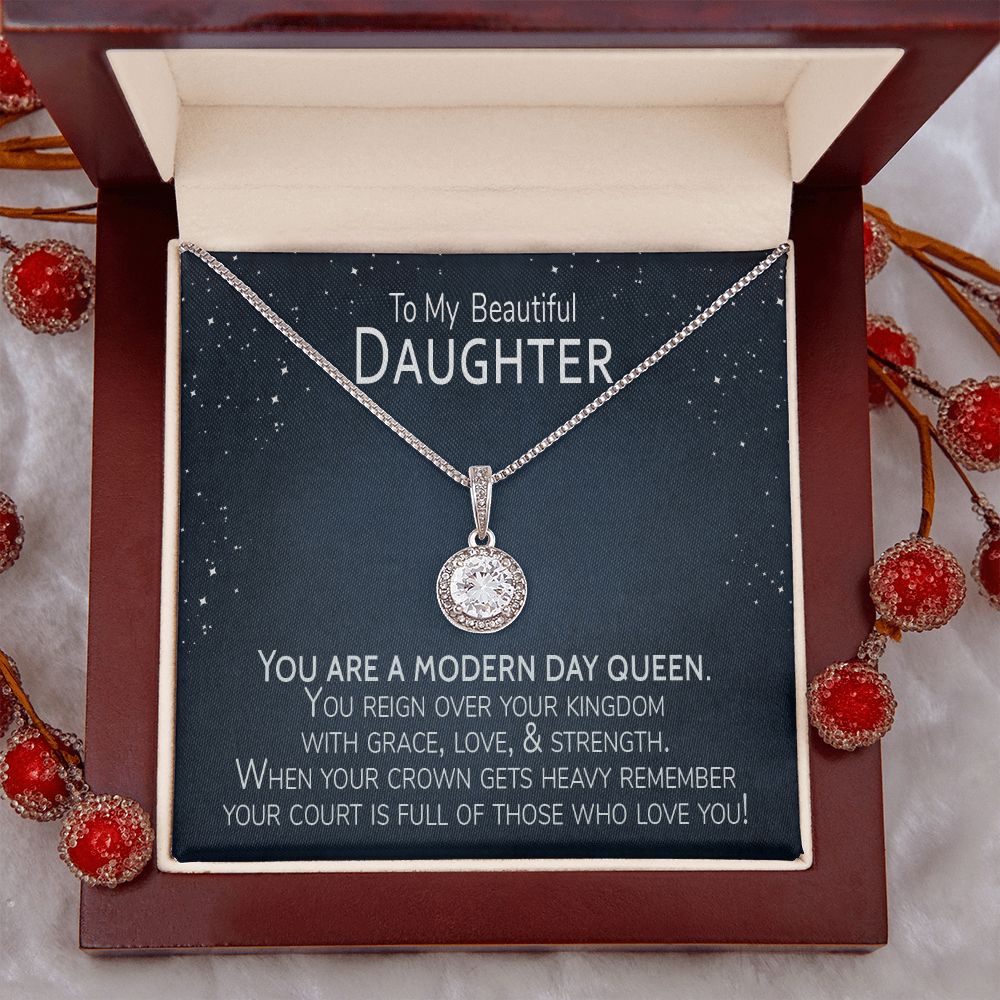 When Your Crown Gets Heavy Daughter Card & Necklace
