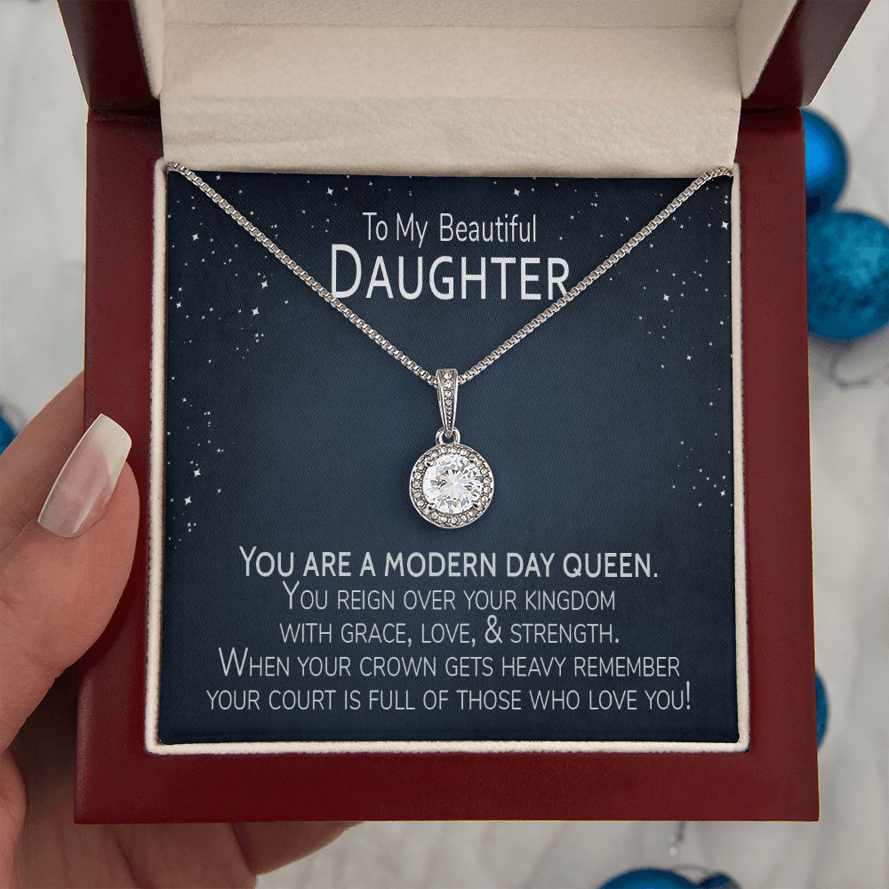 When Your Crown Gets Heavy Daughter Card & Necklace