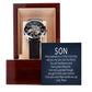 Get It From Your Mama Son Card & Openwork Watch