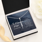 gift for Catholic mom with card and faith cross necklace for wedding gift