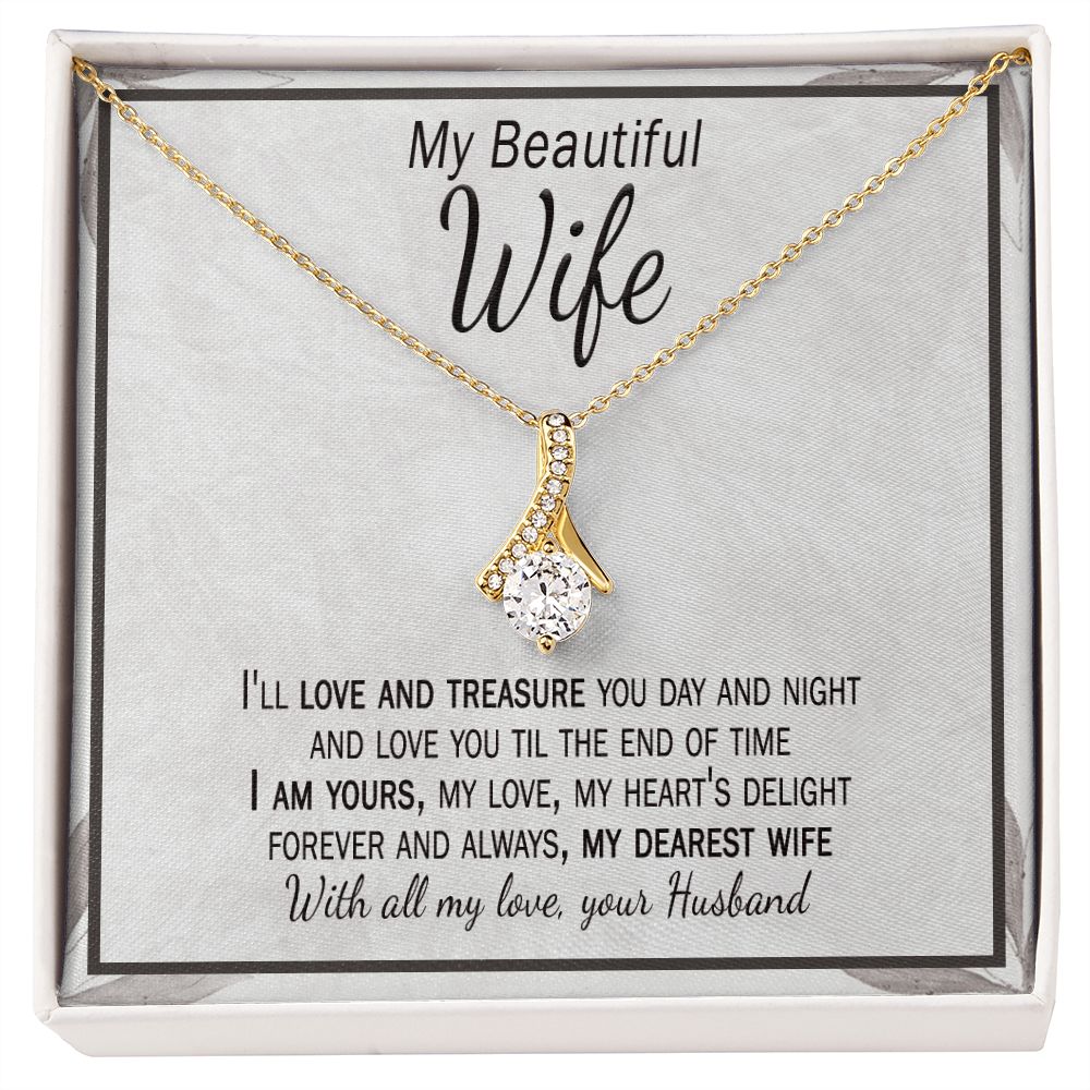 My Dearest Wife Card & Necklace