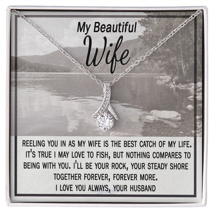 Reeling You In Wife Card & Necklace