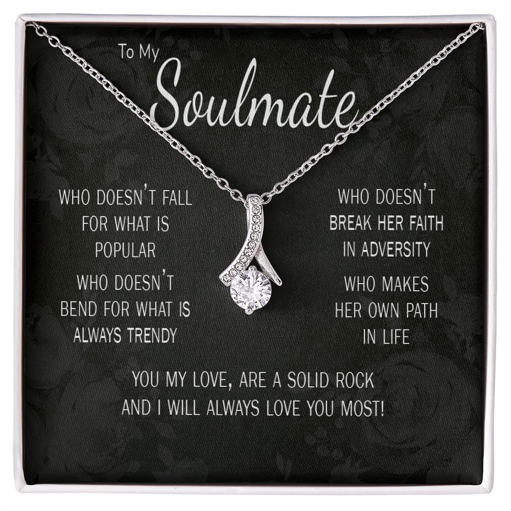 Special Gift for Soulmate necklace and card I always love you