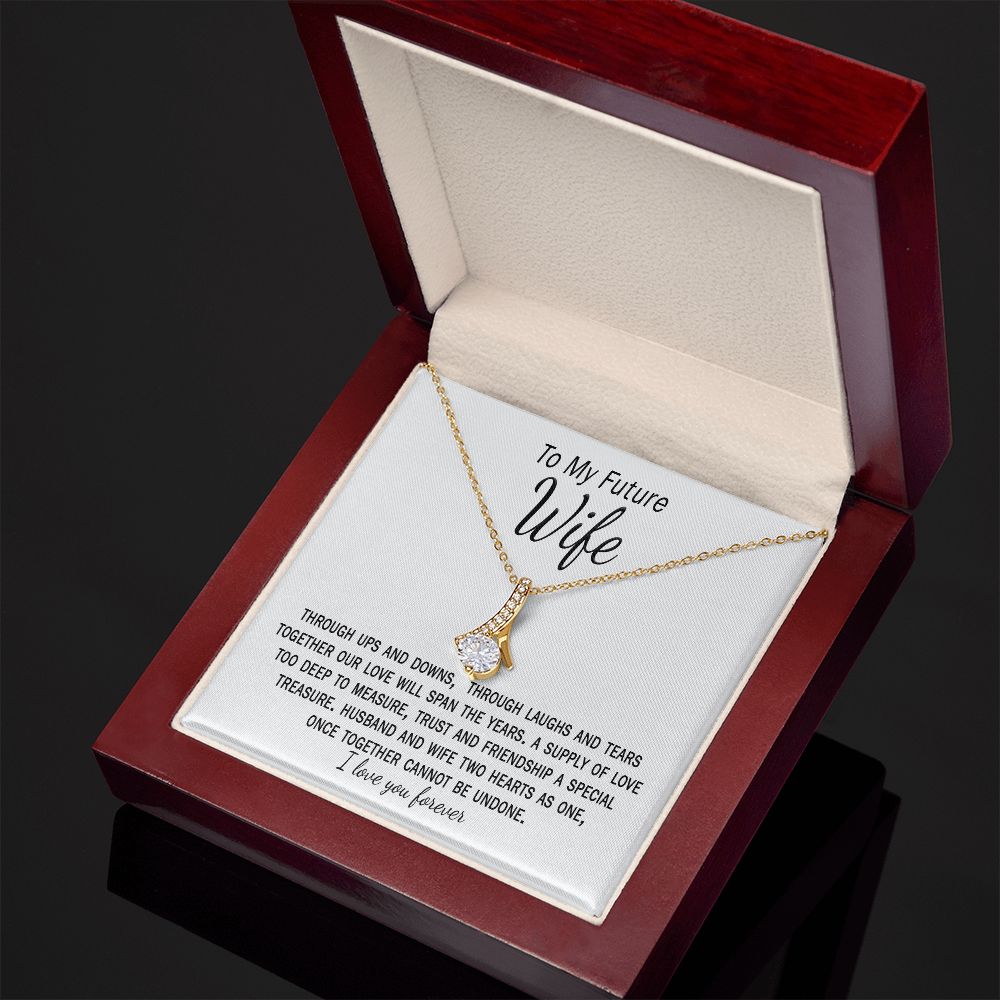 To my Future Wife Necklace. Romantic Gift For Fiancee. Gifts For Her. – I  Love My Family Gifts