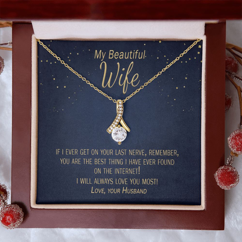 Best Thing Wife Card & Necklace