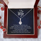 You make life so sweet wife card & necklace