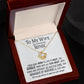 You Run Our Home Gift for Wife and Mother Necklace and Card
