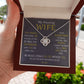 Superheroes Call You Gift for Wife Necklace and Card