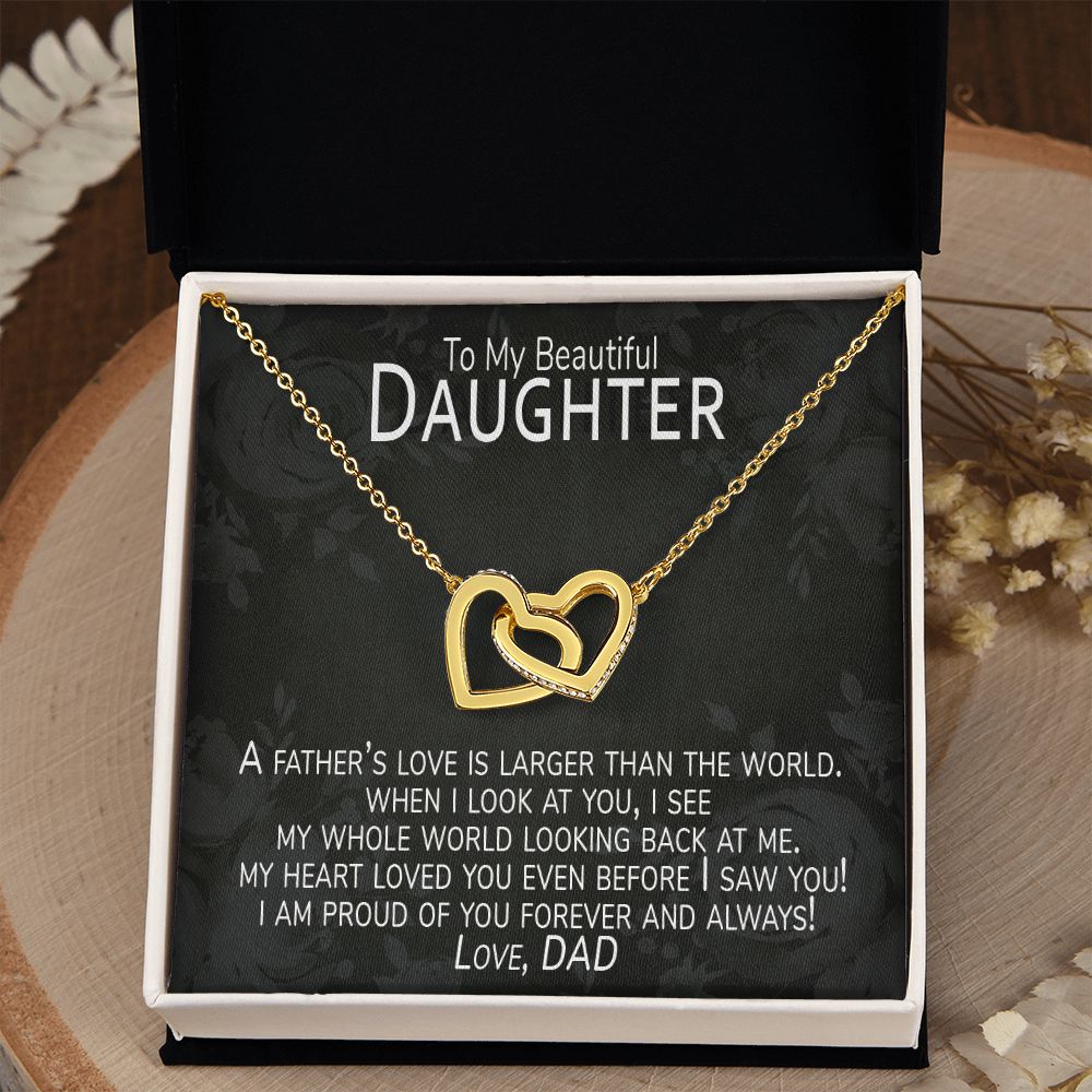 Loving Necklace Gift From Father To Daughter – heartaccent.com