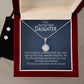 To Our Life To The Fullest Daughter Card Necklace & Earrings Gift Set