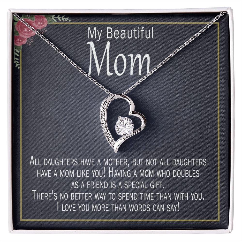 Mother's Day Necklace - Forever Love Necklace - To My Mom Necklace For  Mother's Day Jewelry Birthday Gift