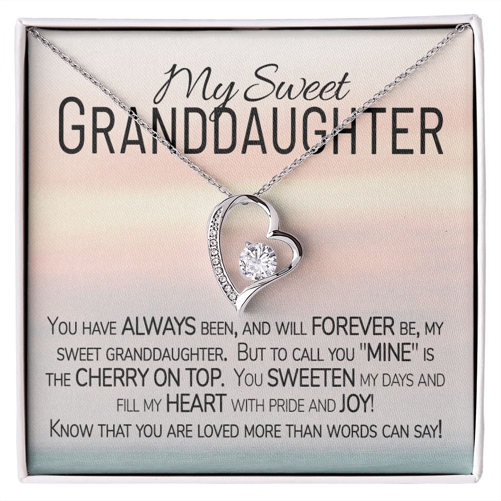 Personalized To My Beautiful Granddaughter Necklace From Grandma Filled  With My Love and Light Granddaughter Jewelry Birthday Christmas Customized  Message Card - Siriustee.com