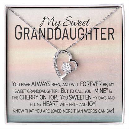 16th birthday gift for granddaughter card and necklace from grandmother